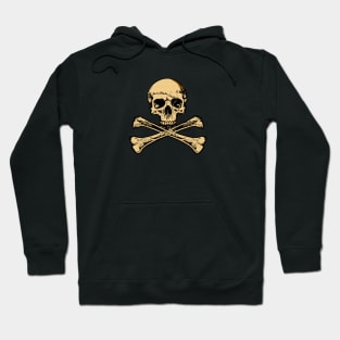 Skull, ropes and bones Jolly Roger Hoodie